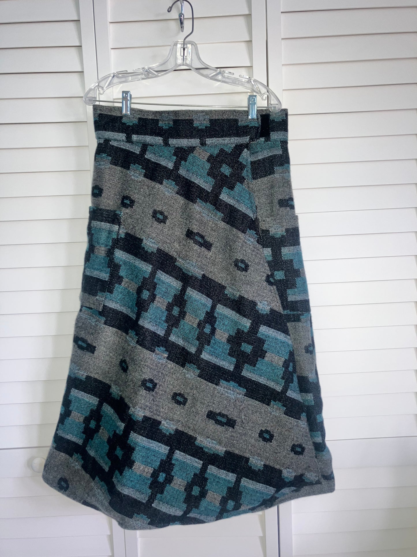 Blue Aztec Riding Skirt