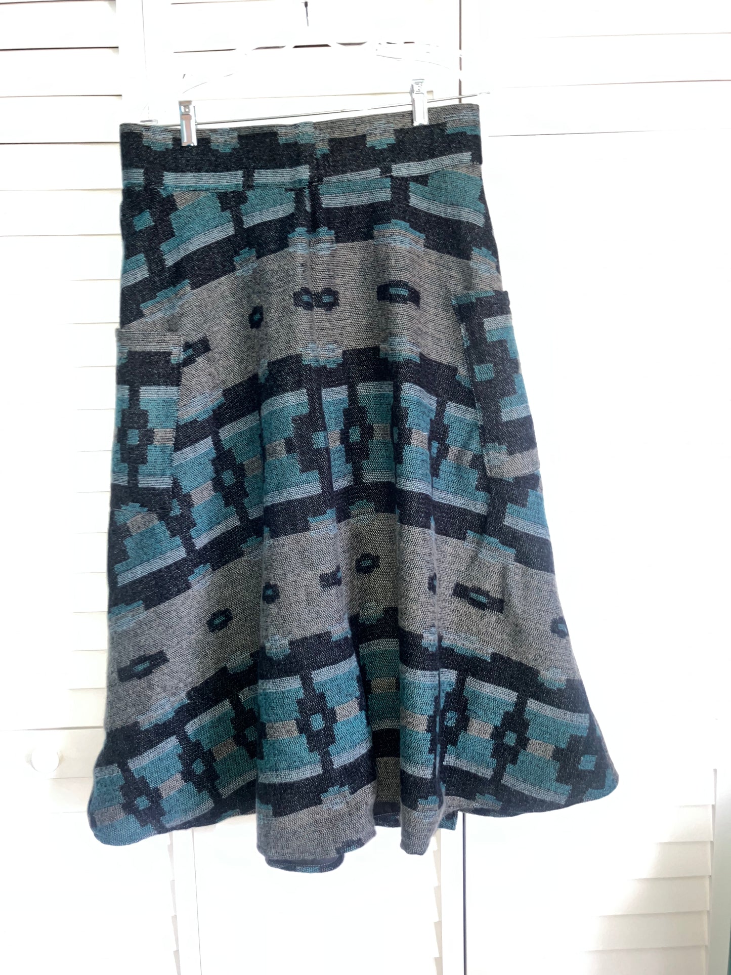 Blue Aztec Riding Skirt