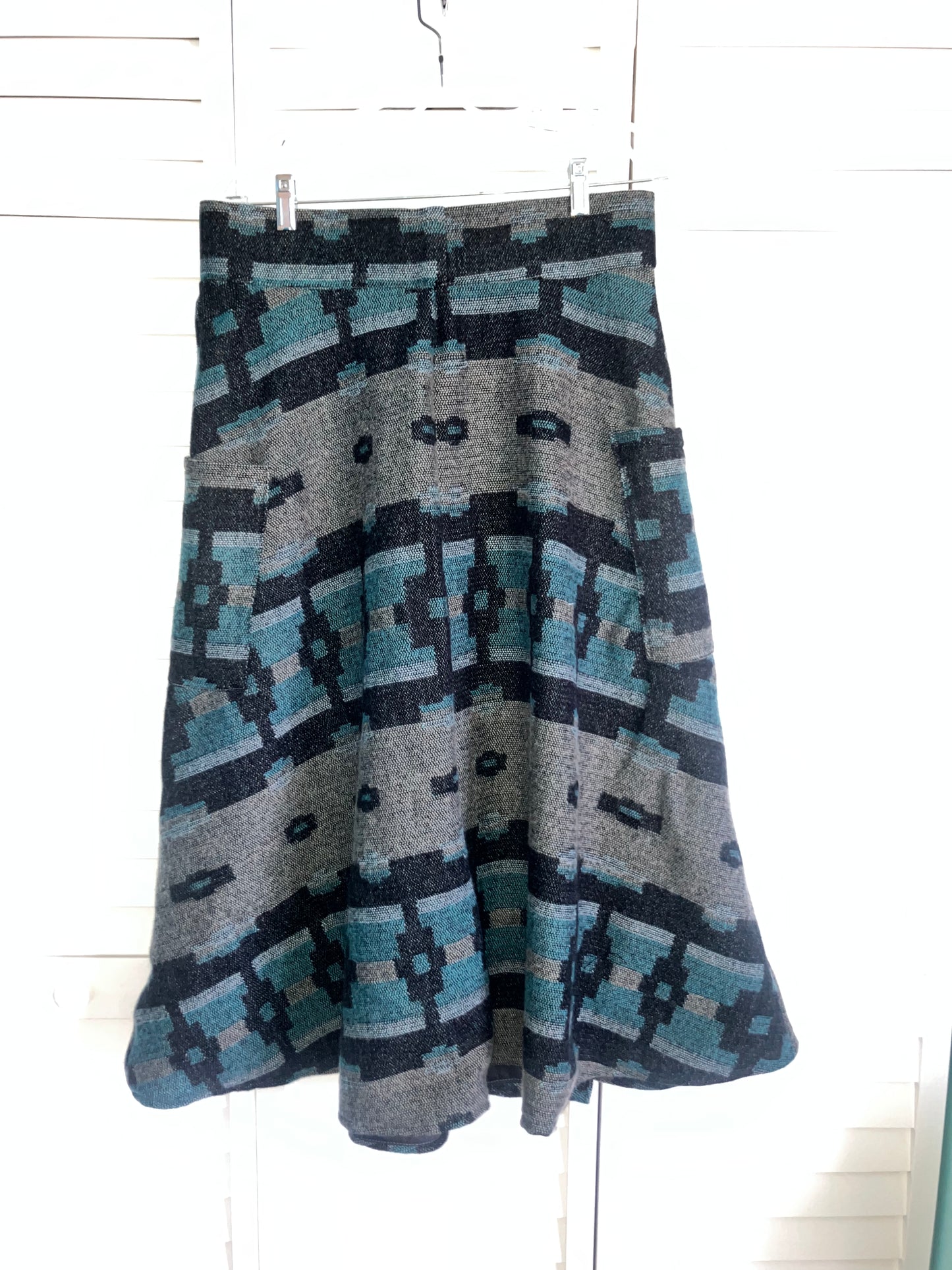 Blue Aztec Riding Skirt