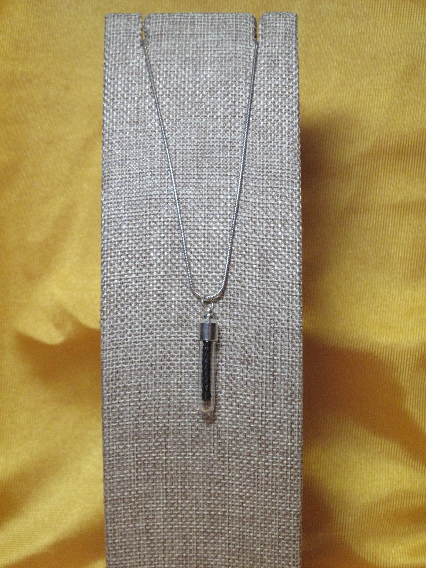 horsehair memento pendant charm
