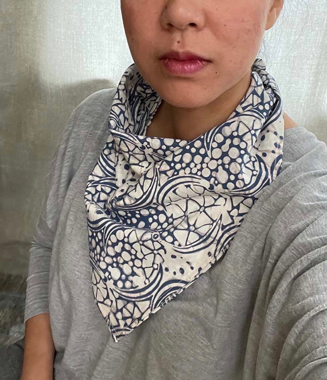 Batik Bandanna Blue Stone