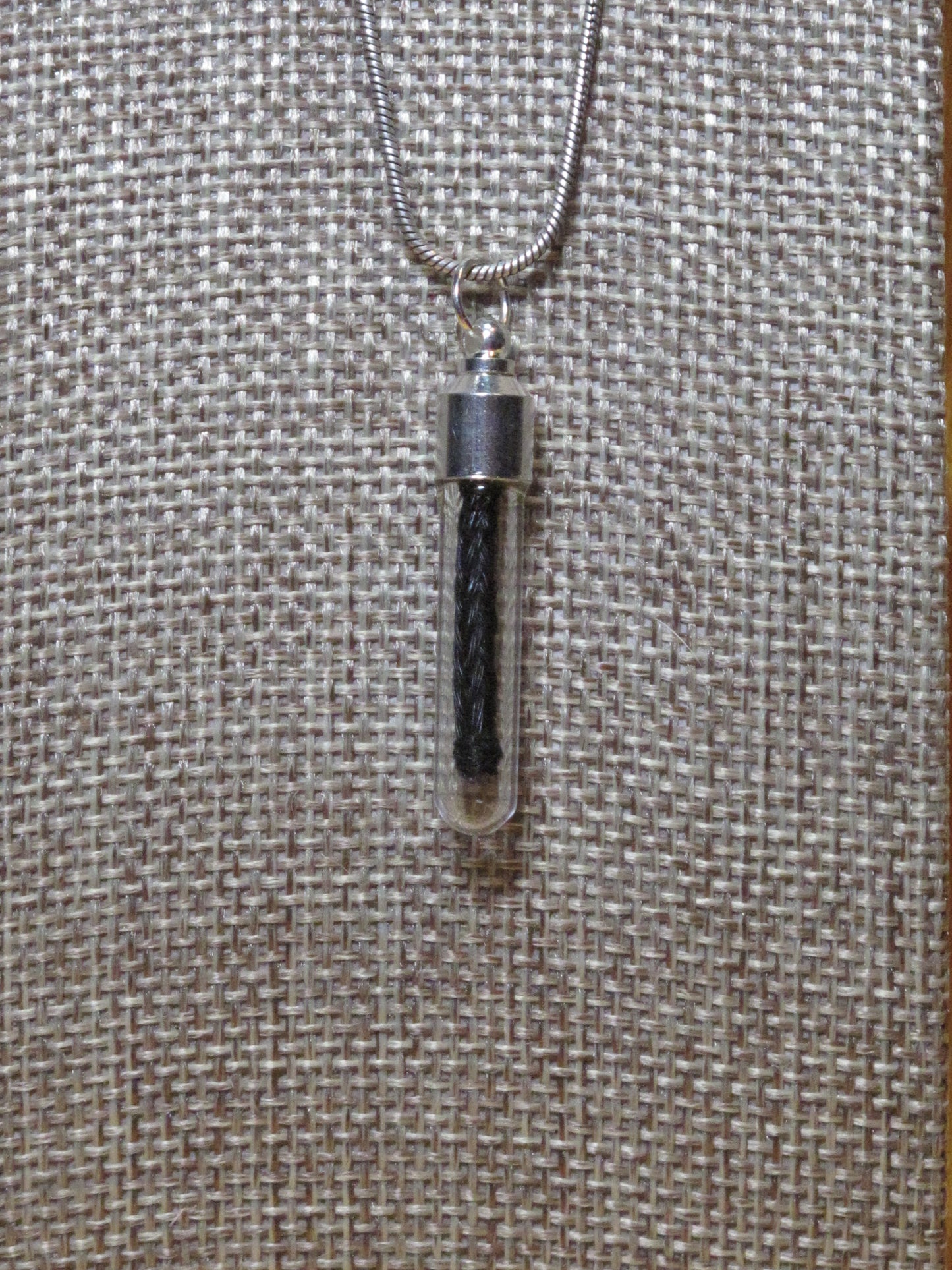horsehair memento pendant charm