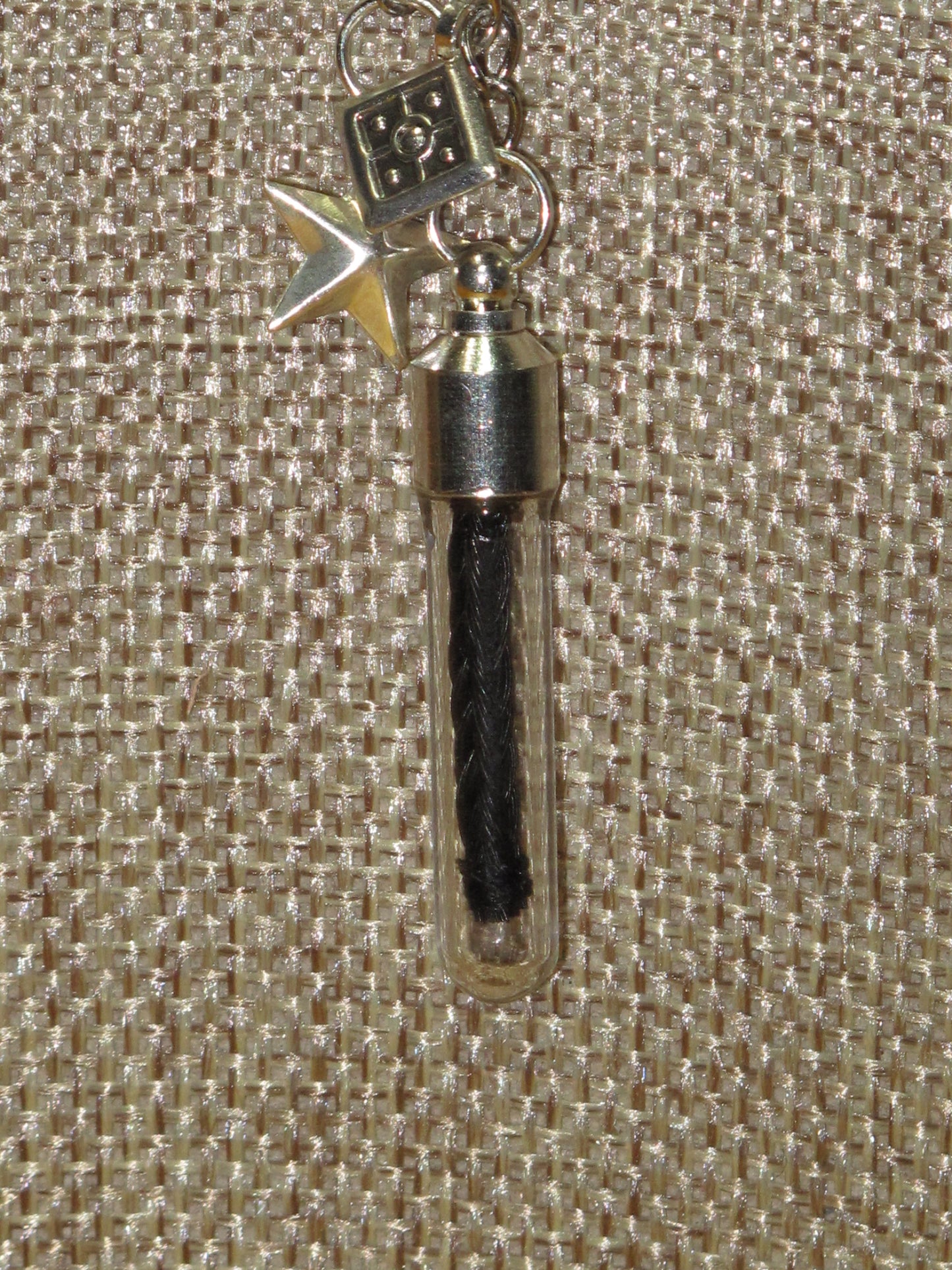 horsehair memento pendant charm