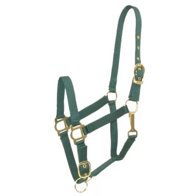 hunter green adjustable halter