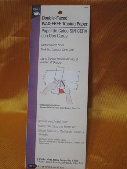 Dritz double faced wax free tracing paper