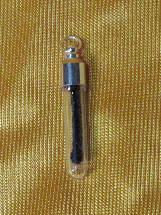 horsehair memento pendant charm