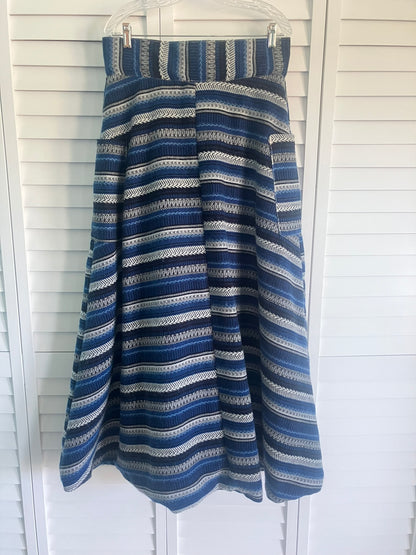 Blue Serape Riding Skirt