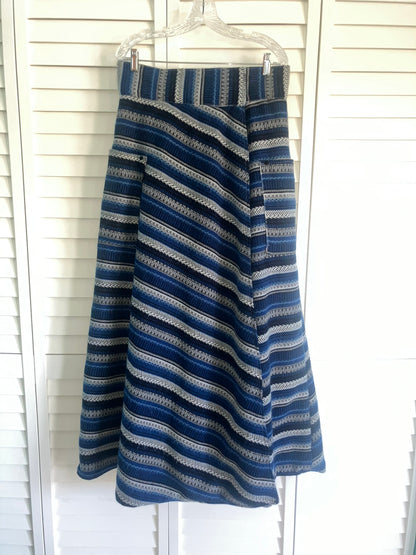 Blue Serape Riding Skirt