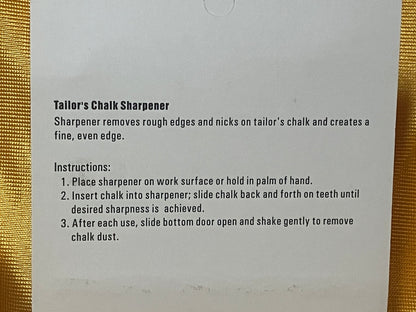 Tailor's Chalk Sharpener