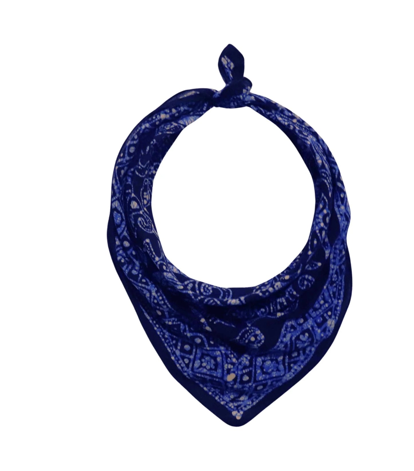 Navy Blue Batik Bandanna