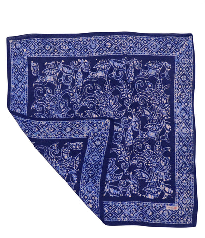 Navy Blue Batik Bandanna