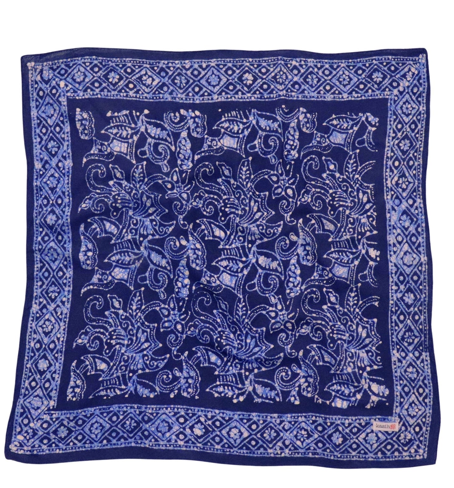 Navy Blue Batik Bandanna