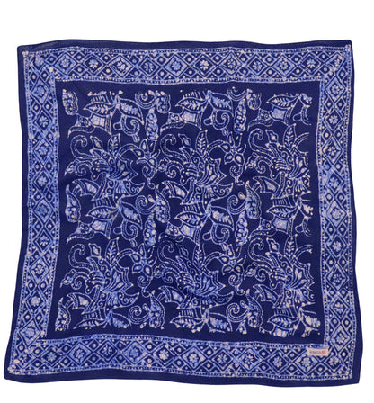 Navy Blue Batik Bandanna