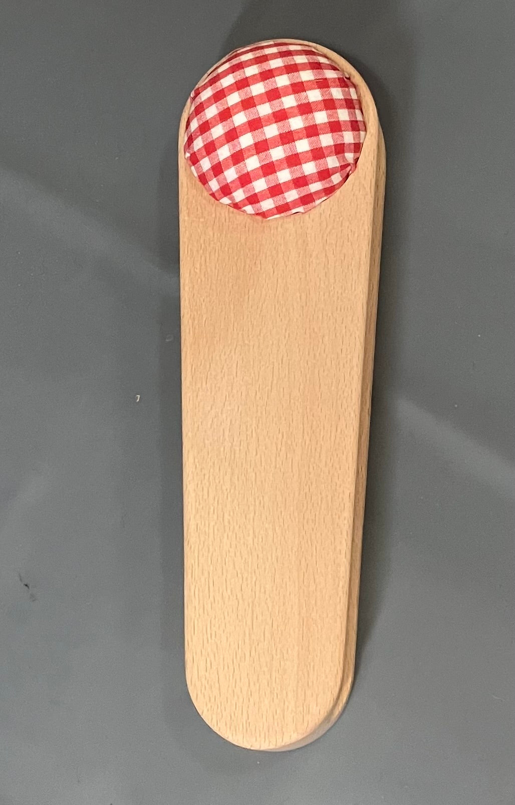 wood clapper ironing pin cushion